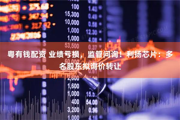 粤有钱配资 业绩亏损，监管问询！利扬芯片：多名股东拟询价转让