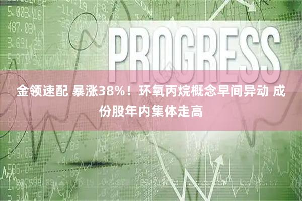 金领速配 暴涨38%！环氧丙烷概念早间异动 成份股年内集体走高
